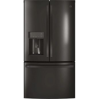 GE Profile PFE28KBLTS 36 Inch Black Stainless Steel  French Door Refrigerator