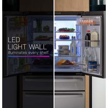 GE Profile Energy Star 23.2 Cu. Ft. Smart Counter-Depth Fingerprint Resistant 4-Door French-Door Refrigerator With Dual-Dispense AutoFill Pitcher: Stainless Steel — thumbnail 31