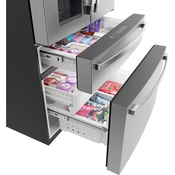 GE Profile Series 36 Inch Refrigerator With Electronic Controls, Stainless Steel Interior Accents, LED Lighting, Glass Shelving, Energy Star Rating And Wifi: Fingerprint Resistant Stainless Steel — thumbnail 17