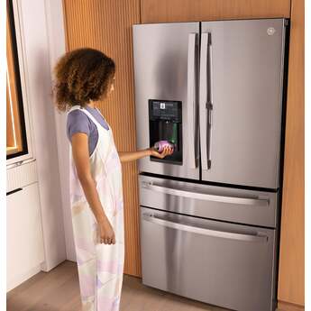 GE Profile Series 36 Inch Refrigerator With Electronic Controls, Stainless Steel Interior Accents, LED Lighting, Glass Shelving, Energy Star Rating And Wifi: Fingerprint Resistant Stainless Steel — thumbnail 18