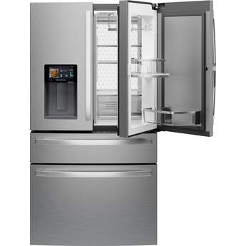 GE Profile Series 36 Inch Refrigerator With Electronic Controls, Stainless Steel Interior Accents, LED Lighting, Glass Shelving, Energy Star Rating And Wifi: Fingerprint Resistant Stainless Steel — thumbnail 3