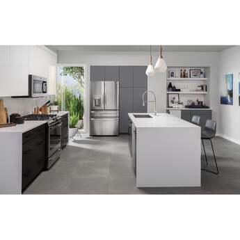 GE Profile Counter Depth French Door Refrigerator, in Fingerprint Resistant Stainless Steel — thumbnail 3
