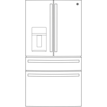 GE Profile Counter Depth French Door Refrigerator, in Fingerprint Resistant Stainless Steel — thumbnail 37