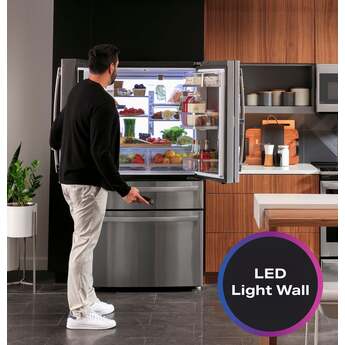 GE Profile Counter Depth French Door Refrigerator, in Fingerprint Resistant Stainless Steel — thumbnail 6