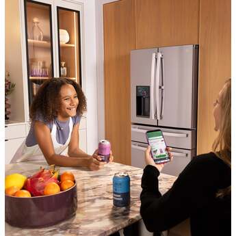 GE Profile Series 36 inch 22 Cu. Ft. Counter Depth Refrigerator With Electronic Controls, LED Lighting, Glass Shelves, Energy Star Rating And Wifi: Fingerprint Resistant Stainless Steel — thumbnail 16