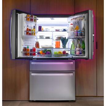 GE Profile Series 36 inch 22 Cu. Ft. Counter Depth Refrigerator With Electronic Controls, LED Lighting, Glass Shelves, Energy Star Rating And Wifi: Fingerprint Resistant Stainless Steel — thumbnail 38