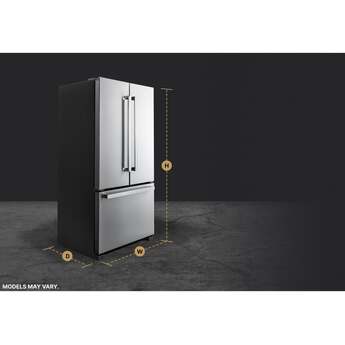 Jenn Air JFFCF72DKM NOIR 36 Inch 21.89 Cu. Ft. Counter Depth French Door Refrigerator: Stainless Steel Finish — thumbnail 27