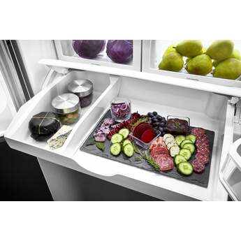 Jenn Air JFFCF72DKM NOIR 36 Inch 21.89 Cu. Ft. Counter Depth French Door Refrigerator: Stainless Steel Finish — thumbnail 5