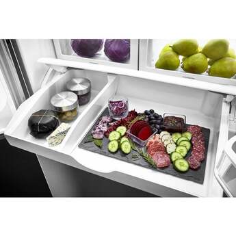 Jenn Air JFFCF72DKM NOIR 36 Inch 21.89 Cu. Ft. Counter Depth French Door Refrigerator: Stainless Steel Finish — thumbnail 9