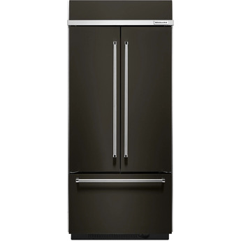 Kitchen Aid KitchenAid 36" 20.8 cu. ft. Black Stainless Steel Built-In French Door Refrigera