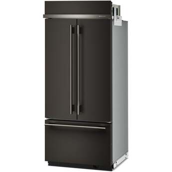 KitchenAid French Door (3 Door) Built In Refrigerator With Non Dispenser 36 In Wide And Stainless Steel With PrintShield Finish Color: Black Ore — thumbnail 5