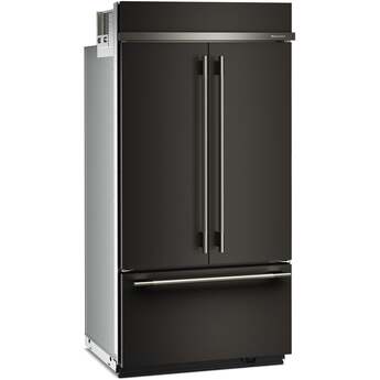 KitchenAid French Door (3 Door) Built In Refrigerator With Non Dispenser 42 In Wide And Stainless Steel With PrintShield Finish Color: Black Ore — thumbnail 10