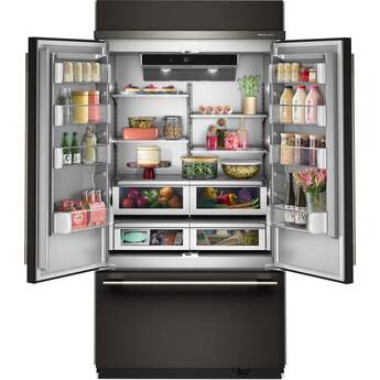 KitchenAid French Door (3 Door) Built In Refrigerator With Non Dispenser 42 In Wide And Stainless Steel With PrintShield Finish Color: Black Ore — thumbnail 12