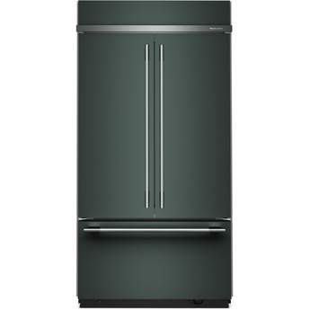 KitchenAid French Door (3 Door) Built In Refrigerator With Non Dispenser  42 In Wide And Stainless Steel With PrintShield Finish Color: Juniper