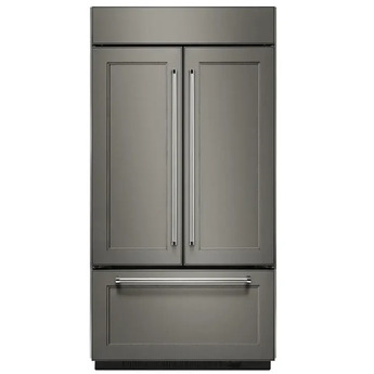 KitchenAid French Door (3 Door) Built In Refrigerator With Non Dispenser  42 In Wide And Stainless Steel With PrintShield Finish Color: Panel-Ready