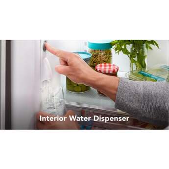 KitchenAid 36 Inch Freestanding Counter-Depth French Door Refrigerator with 20 Cu. Ft. Total Capacity, Interior Water Dispenser, Ice Maker, Spill-Resistant Framed Shelves, Wood-Look Nesting Shelf, Ultra-Bright LED Lighting, ExtendFresh? Temperature Management System and ENERGY STAR Certified: PrintShield? Stainless Steel — thumbnail 26