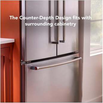 KitchenAid 36 Inch Freestanding Counter-Depth French Door Refrigerator with 20 Cu. Ft. Total Capacity, Interior Water Dispenser, Ice Maker, Spill-Resistant Framed Shelves, Wood-Look Nesting Shelf, Ultra-Bright LED Lighting, ExtendFresh? Temperature Management System and ENERGY STAR Certified: PrintShield? Stainless Steel — thumbnail 33