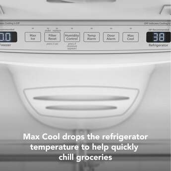 KitchenAid 36 Inch Freestanding Counter-Depth French Door Refrigerator with 20 Cu. Ft. Total Capacity, Interior Water Dispenser, Ice Maker, Spill-Resistant Framed Shelves, Wood-Look Nesting Shelf, Ultra-Bright LED Lighting, ExtendFresh™ Temperature Management System and ENERGY STAR® Certified: White — thumbnail 17