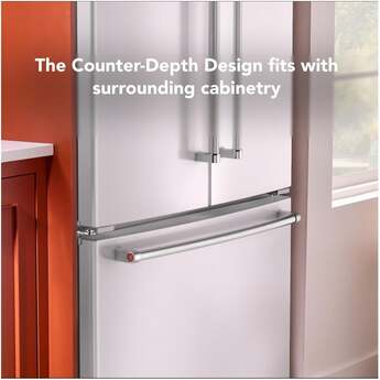 KitchenAid 36 Inch Freestanding Counter-Depth French Door Refrigerator with 20 Cu. Ft. Total Capacity, Interior Water Dispenser, Ice Maker, Spill-Resistant Framed Shelves, Wood-Look Nesting Shelf, Ultra-Bright LED Lighting, ExtendFresh™ Temperature Management System and ENERGY STAR® Certified: White — thumbnail 29