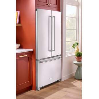 KitchenAid 36 Inch Freestanding Counter-Depth French Door Refrigerator with 20 Cu. Ft. Total Capacity, Interior Water Dispenser, Ice Maker, Spill-Resistant Framed Shelves, Wood-Look Nesting Shelf, Ultra-Bright LED Lighting, ExtendFresh™ Temperature Management System and ENERGY STAR® Certified: White — thumbnail 39