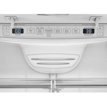 KitchenAid 36 Inch Freestanding Counter-Depth French Door Refrigerator with 20 Cu. Ft. Total Capacity, Interior Water Dispenser, Ice Maker, Spill-Resistant Framed Shelves, Wood-Look Nesting Shelf, Ultra-Bright LED Lighting, ExtendFresh™ Temperature Management System and ENERGY STAR® Certified: White — thumbnail 5