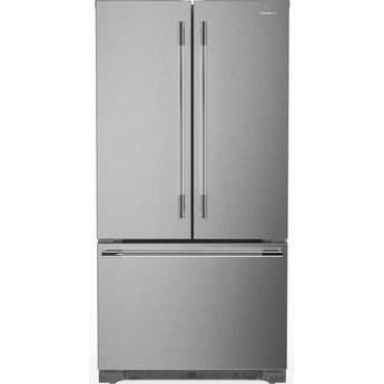 KitchenAid KRFC136TPS 22 Cu. Ft. 36-Inch Panel-Ready Counter-Depth French Door Refrigerator PrintShield stainless