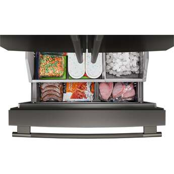 KitchenAid French Door Refrigerator With 26 Cu. Ft. Capacity Counter Depth And Stainless Steel With PrintShield Finish Color: Black Ore — thumbnail 12