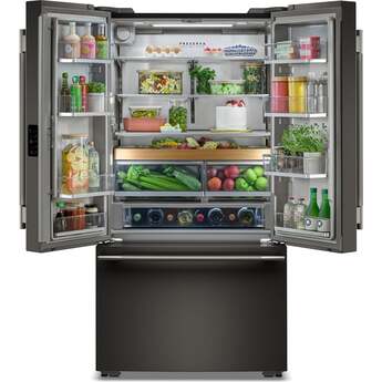 KitchenAid French Door Refrigerator With 26 Cu. Ft. Capacity Counter Depth And Stainless Steel With PrintShield Finish Color: Black Ore — thumbnail 9