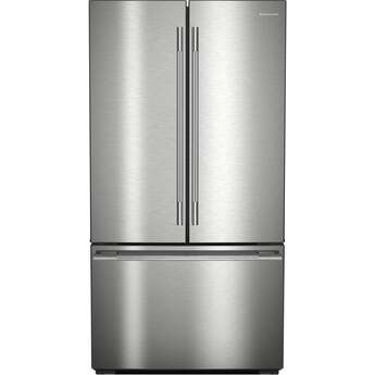 KitchenAid French Door Refrigerator With 26 Cu. Ft. Capacity Counter Depth And Stainless Steel With PrintShield Finish Color: Stainless Steel with PrintShield Finish