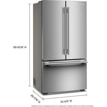 KitchenAid French Door Refrigerator With 26 Cu. Ft. Capacity Counter Depth And Stainless Steel With PrintShield Finish Color: Stainless Steel with PrintShield Finish — thumbnail 17