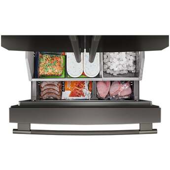 KitchenAid French Door Refrigerator With 26 Cu. Ft. Capacity Counter Depth  And Stainless Steel With PrintShield Finish Color: Black Ore — thumbnail 11