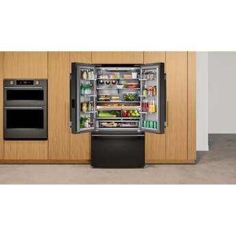 KitchenAid French Door Refrigerator With 26 Cu. Ft. Capacity Counter Depth  And Stainless Steel With PrintShield Finish Color: Black Ore — thumbnail 3
