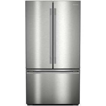 KitchenAid French Door Refrigerator With 26 Cu. Ft. Capacity Counter Depth  And Stainless Steel With PrintShield Finish Color: Stainless Steel with PrintShield Finish