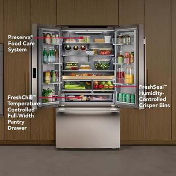 KitchenAid French Door Refrigerator With 26 Cu. Ft. Capacity Counter Depth  And Stainless Steel With PrintShield Finish Color: Stainless Steel with PrintShield Finish — thumbnail 9