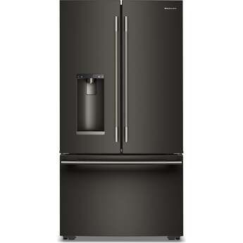KitchenAid French Door Refrigerator With 26 Cu. Ft. Capacity Counter Depth  And Stainless Steel With PrintShield Finish Color: Black Ore