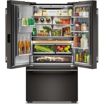 KitchenAid 36 Inch Counter-Depth French Door Refrigerator With Auto Fill: Black Ore — thumbnail 3
