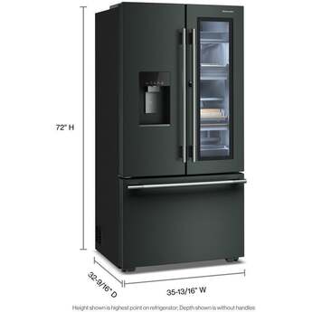 KitchenAid 36 Inch Counter Depth French Door Refrigerator With 26 Cu. Ft. Capacity And ClearVue: Juniper — thumbnail 6