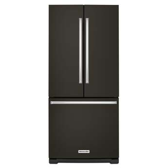 Kitchen Aid KitchenAid 30" 20 cu. ft. Black Stainless Steel French Door Refrigerator