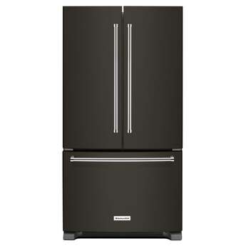 Kitchen Aid KitchenAid 36" 25 cu. ft. Black Stainless Steel French Door Refrigerator - Energ