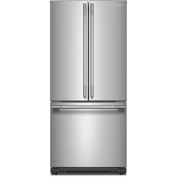 Kitchen Aid KitchenAid KRFF330SPS 20 cu. Ft. 30-Inch Width Standard Depth French Door Ref...