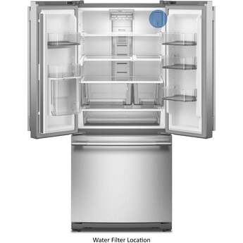 KitchenAid KRFF330SPS 20 cu. Ft. 30-Inch Width Standard Depth French Door Refrigerator PrintShield stainless — thumbnail 13