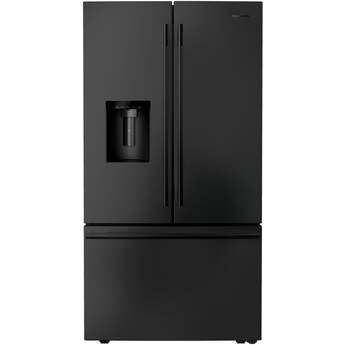 KitchenAid French Door Refrigerator With 26 Cu. Ft. Capacity Full Depth And Stainless Steel With PrintShield Finish Color: Black Ore