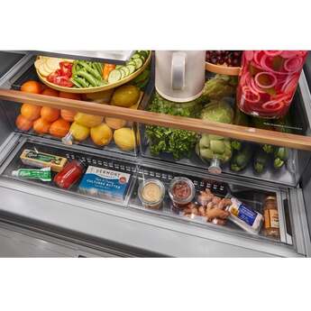 KitchenAid 36 Inch French Door Refrigerator with 26.2 Cu. Ft. Capacity and Platinum Interior: Stainless Steel with PrintShield Finish — thumbnail 26