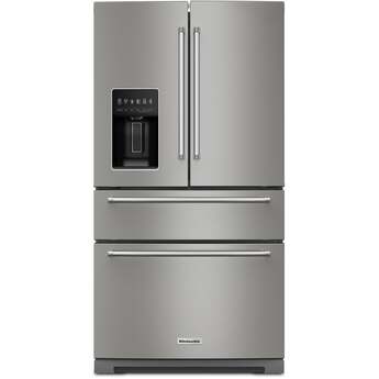 KitchenAid 36 Inch French Door Refrigerator with 26.2 Cu. Ft. Capacity and Platinum Interior: Stainless Steel with PrintShield Finish — thumbnail 38