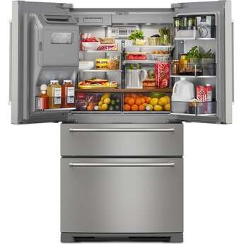 KitchenAid 36 Inch French Door Refrigerator with 26.2 Cu. Ft. Capacity and Platinum Interior: Stainless Steel with PrintShield Finish — thumbnail 39