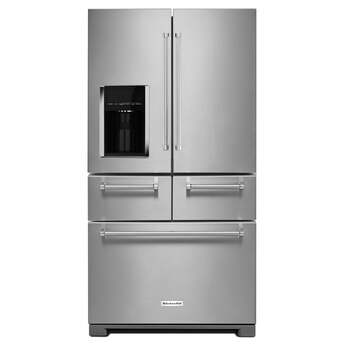 KitchenAid 36" 25.8 cu. ft. Stainless Steel Multi-Door Freestanding Refrigerator