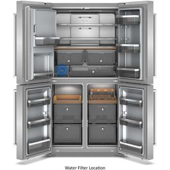 KitchenAid 36 Inch Freestanding French Door Refrigerator with 19.4 Cu. Ft. Capacity, Ice and Water Dispenser, Multi-Zone Cooling System, Sabbath Mode and Energy Star® Qualified: Stainless Steel with PrintShield Finish — thumbnail 37