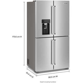 KitchenAid 36 Inch Freestanding French Door Refrigerator with 19.4 Cu. Ft. Capacity, Ice and Water Dispenser, Multi-Zone Cooling System, Sabbath Mode and Energy Star® Qualified: Stainless Steel with PrintShield Finish — thumbnail 39