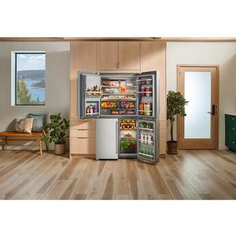KitchenAid 36 Inch Freestanding French Door Refrigerator with 19.4 Cu. Ft. Capacity, Ice and Water Dispenser, Multi-Zone Cooling System, Sabbath Mode and Energy Star® Qualified: Stainless Steel with PrintShield Finish — thumbnail 6