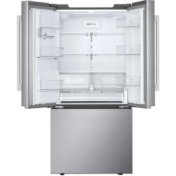LG 20 cu.ft. 3 Door French Door, 33 Wide Counter Depth MAX, Slim In Door Ice and Water dispenser, Dual Ice, New Hybrid Handle: Printproof Stainless Steel — thumbnail 8